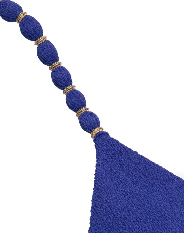 Women ViX Paula Hermanny Tops Firenze Beads Tri Parallel Top 8211 Lazuli