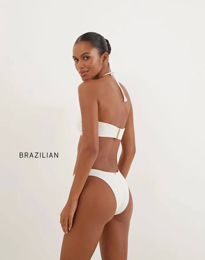 Women ViX Paula Hermanny Tops Firenze Callie Bandeau Top 8211 White