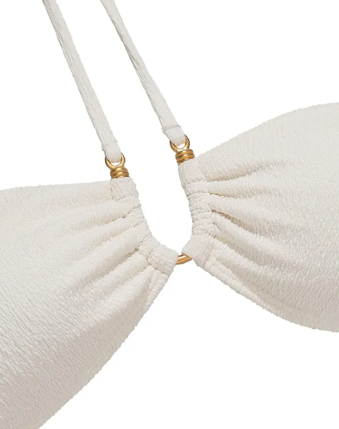 Women ViX Paula Hermanny Tops Firenze Callie Bandeau Top 8211 White