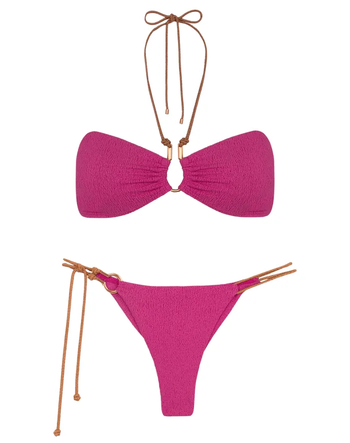 Women ViX Paula Hermanny Tops Firenze Diane Bandeau Top 8211 Orchid