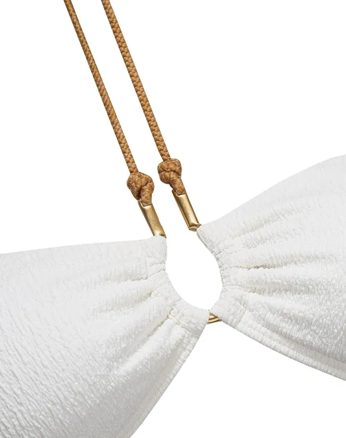 Women ViX Paula Hermanny Tops Firenze Diane Bandeau Top 8211 White