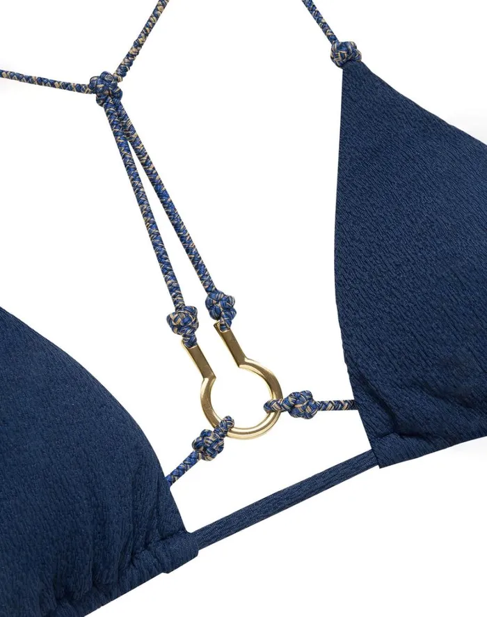 Women ViX Paula Hermanny Tops Firenze Diane T Back Top 8211 Indigo