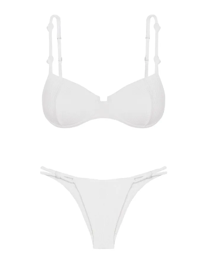 Women ViX Paula Hermanny Tops Firenze Edie Nissi Top 8211 White