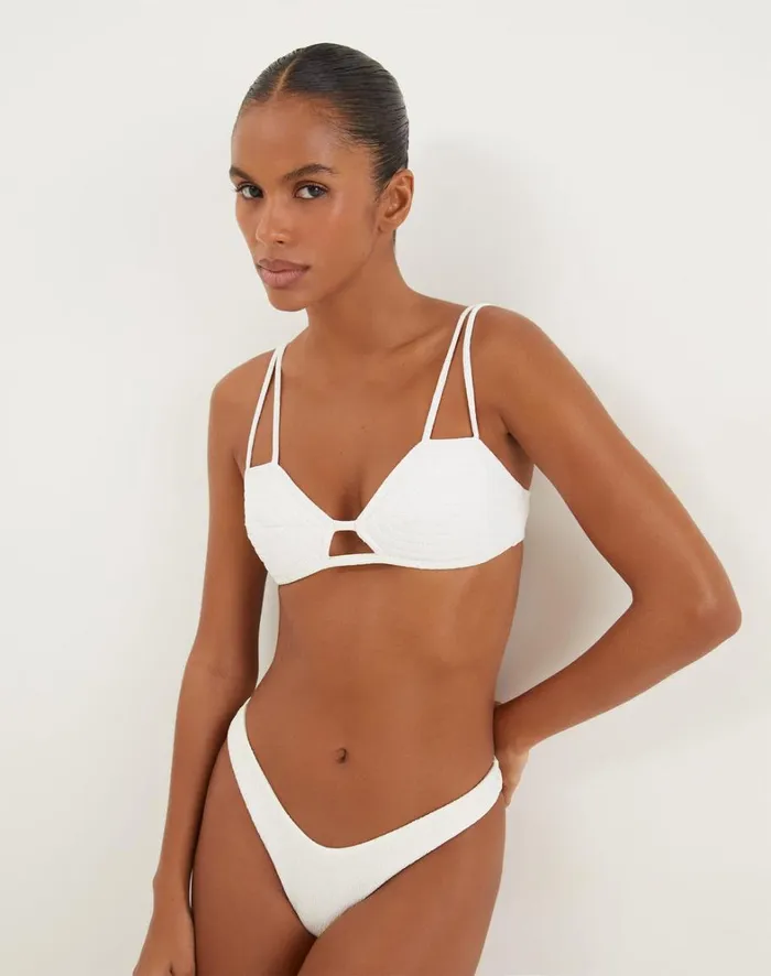 Women ViX Paula Hermanny Tops Firenze Esther Parallel Tri Top 8211 White