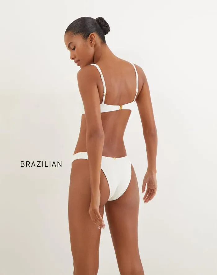 Women ViX Paula Hermanny Tops Firenze Esther Parallel Tri Top 8211 White
