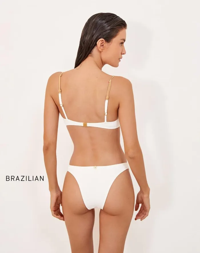 Women ViX Paula Hermanny Tops Firenze Mandy Amelia Top 8211 White