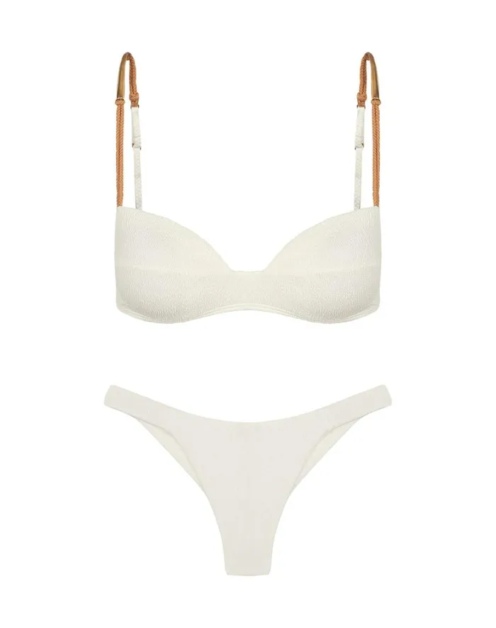 Women ViX Paula Hermanny Tops Firenze Mandy Amelia Top 8211 White