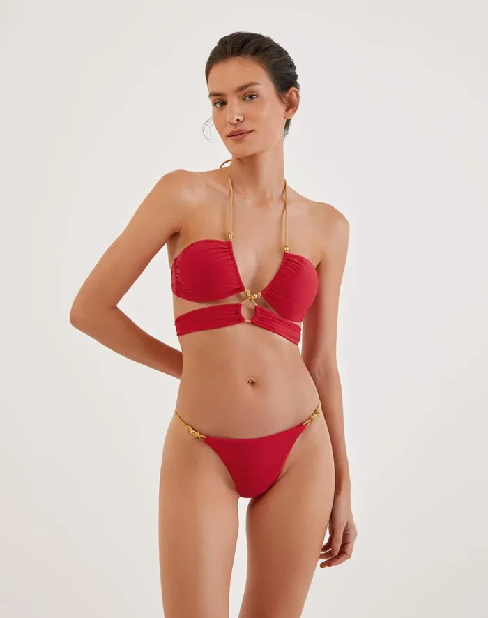 Women ViX Paula Hermanny Tops Gi Top 8211 Red Pepper