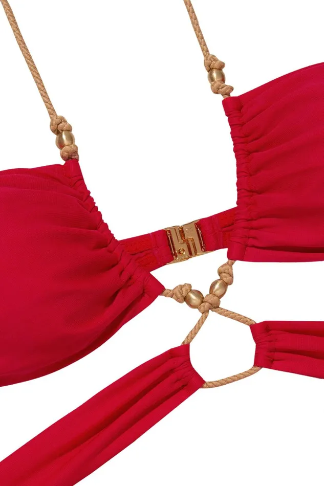 Women ViX Paula Hermanny Tops Gi Top 8211 Red Pepper
