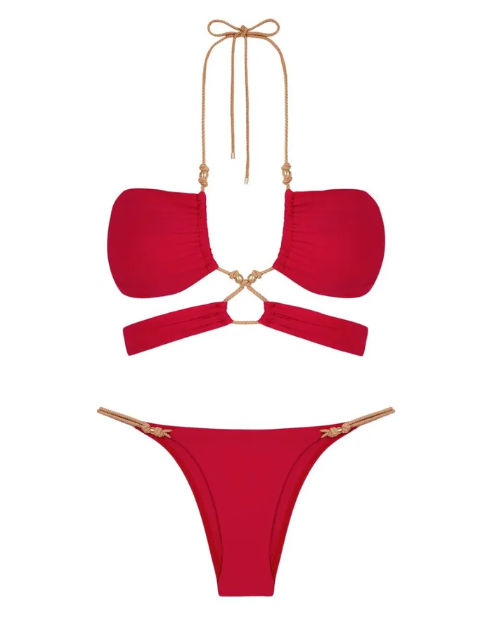 Women ViX Paula Hermanny Tops Gi Top 8211 Red Pepper
