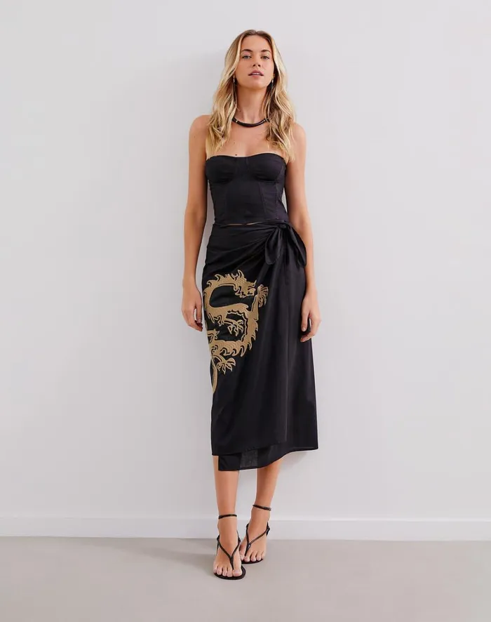 Women ViX Paula Hermanny Tops Inara Top 8211 Black