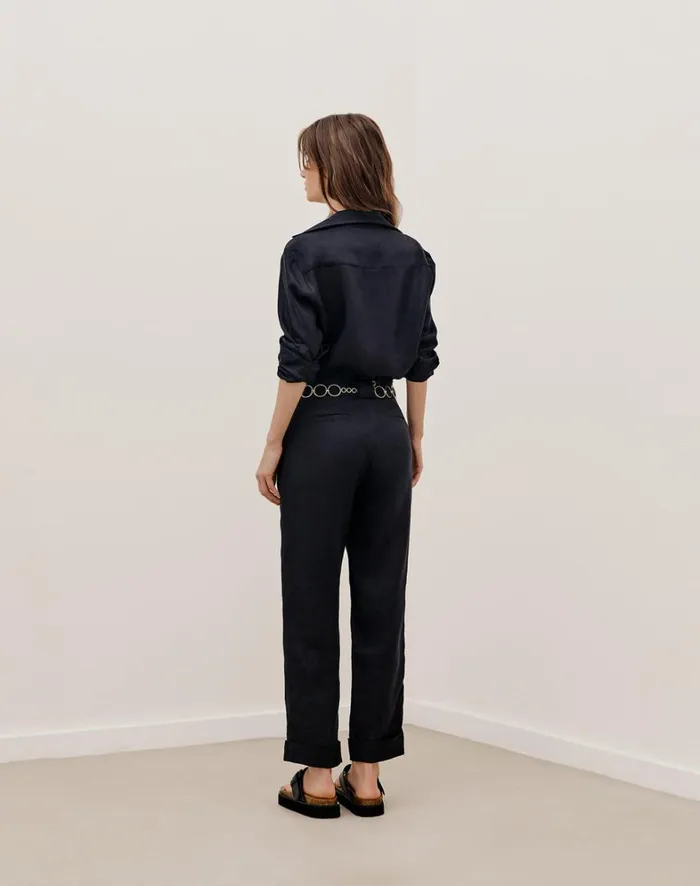 Women ViX Paula Hermanny Tops Jaque Long Sleeve Blouse 8211 Black