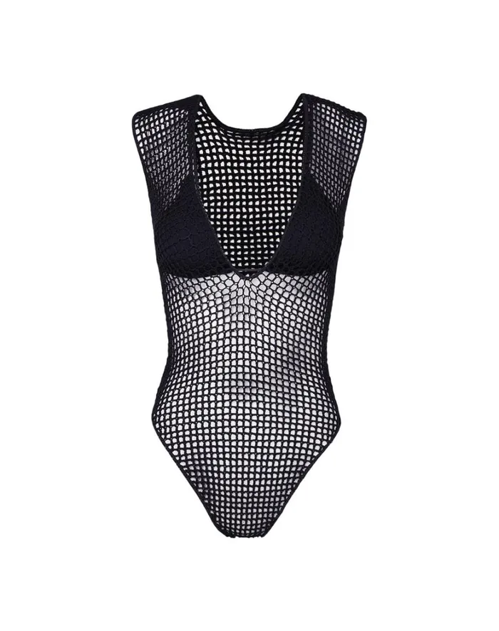 Women ViX Paula Hermanny Tops Knit Noah Bodysuit 8211 Black