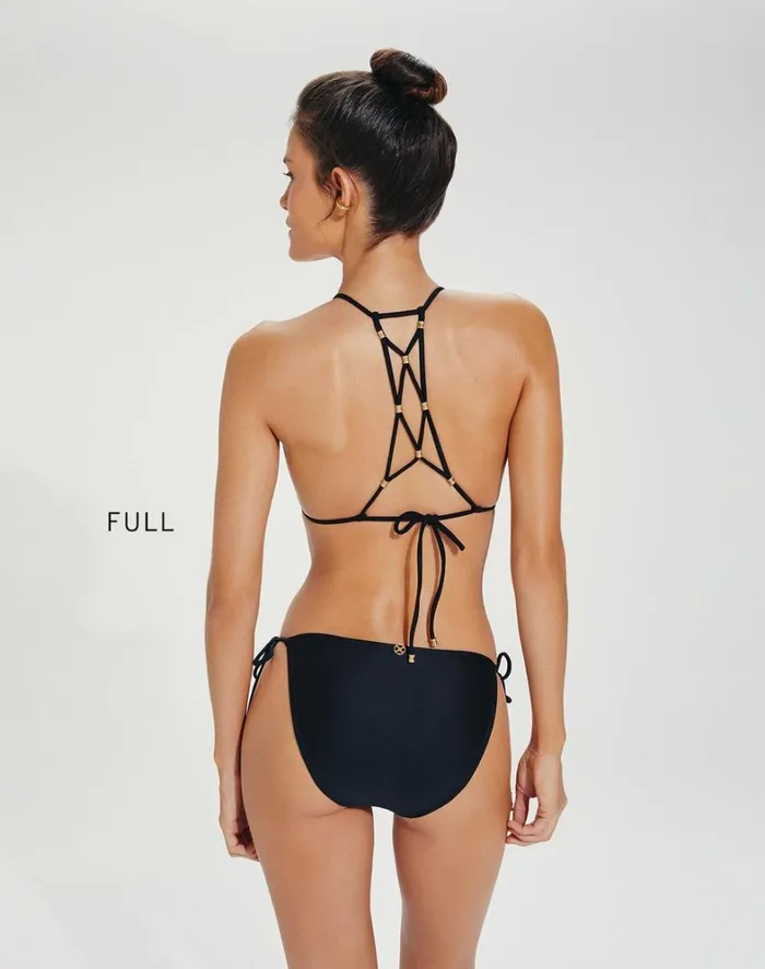 Women ViX Paula Hermanny Tops Lucy Triangle Top 8211 Black