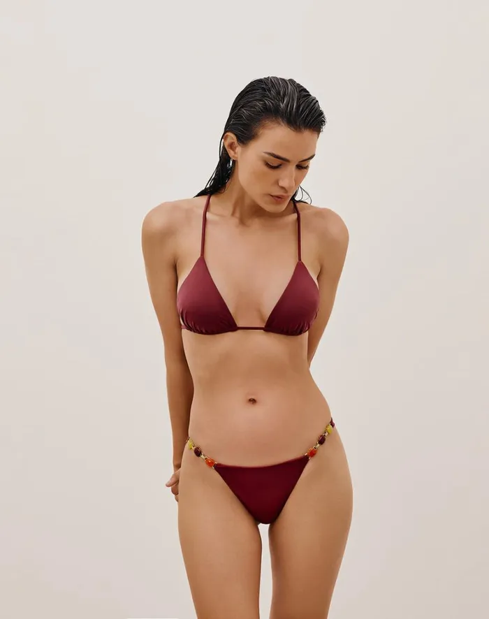 Women ViX Paula Hermanny Tops Martha T Back Top 8211 Cranberry