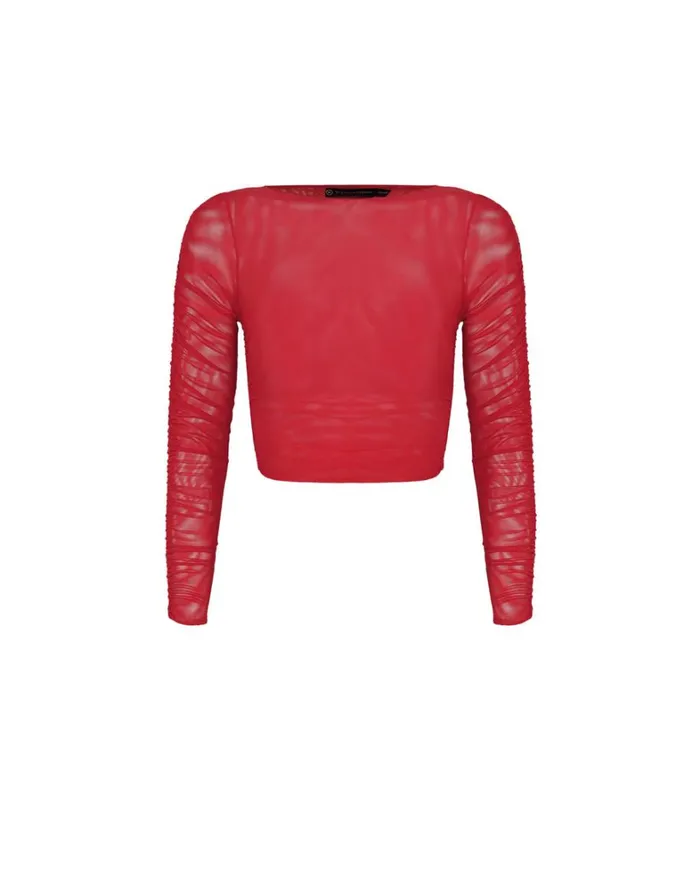 Women ViX Paula Hermanny Tops Mira Long Sleeve Top 8211 Red Poppy