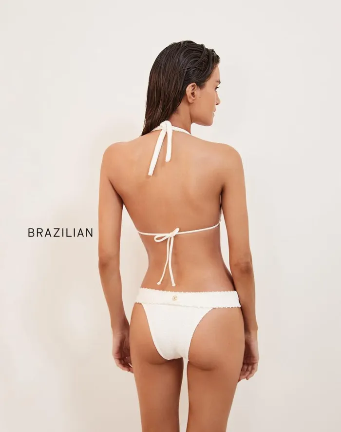 Women ViX Paula Hermanny Tops Scales Bia Tube Top 8211 Off White