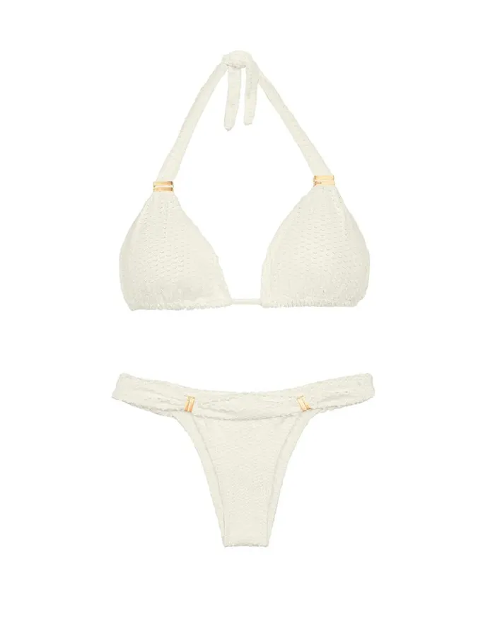 Women ViX Paula Hermanny Tops Scales Bia Tube Top 8211 Off White