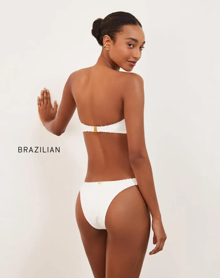 Women ViX Paula Hermanny Tops Scales Diara Bandeau Top 8211 Off White