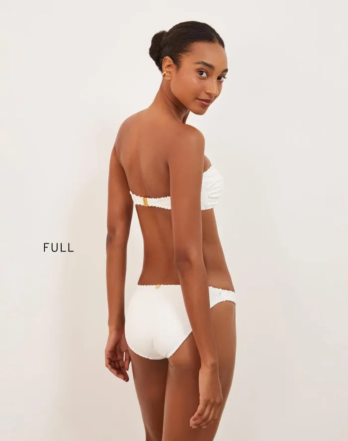 Women ViX Paula Hermanny Tops Scales Diara Bandeau Top 8211 Off White