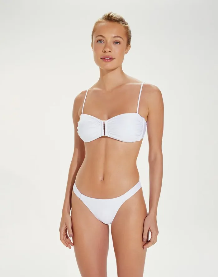 Women ViX Paula Hermanny Tops Square Bandeau Top 8211 White