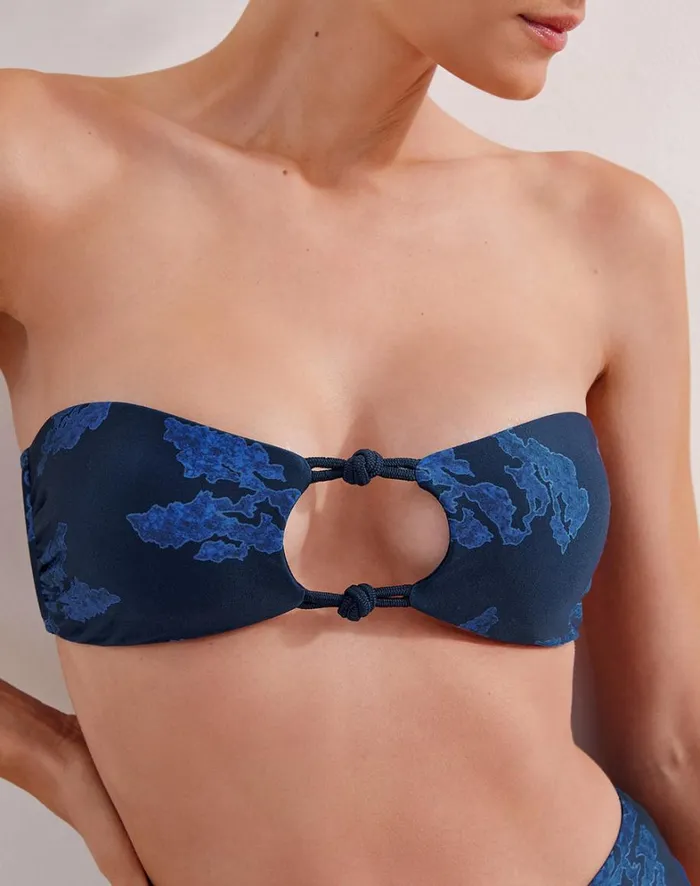 Women ViX Paula Hermanny Tops Stella Bandeau Top 8211 Quizas Indigo