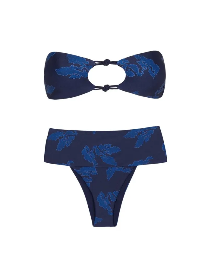 Women ViX Paula Hermanny Tops Stella Bandeau Top 8211 Quizas Indigo