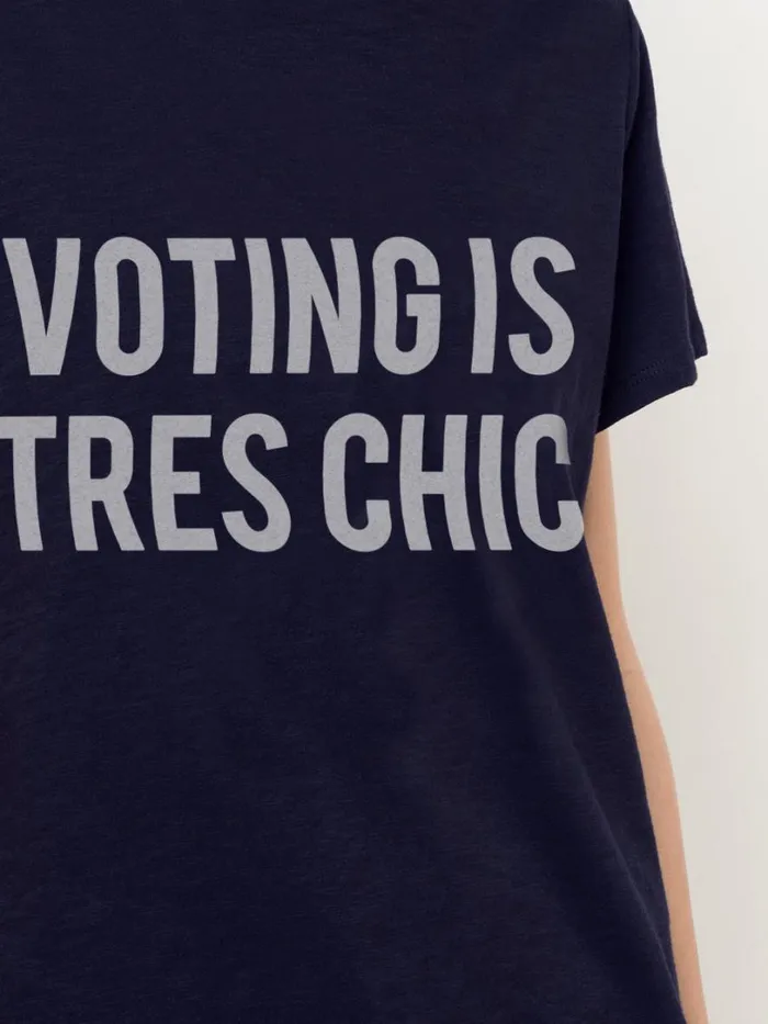Women Voting Is Tres Chic Tee Navywhite Cinq Sept Tees
