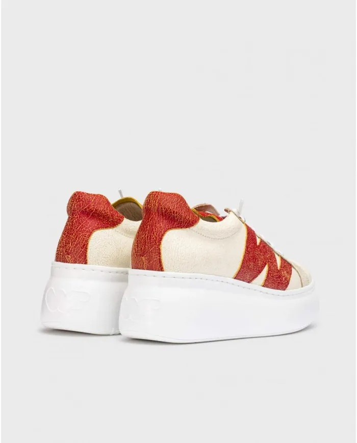 Women White DORITA Sneaker Wonders Platforms