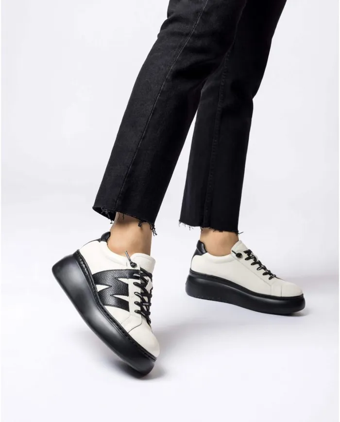 Women White DORITA Sneaker Wonders Platforms
