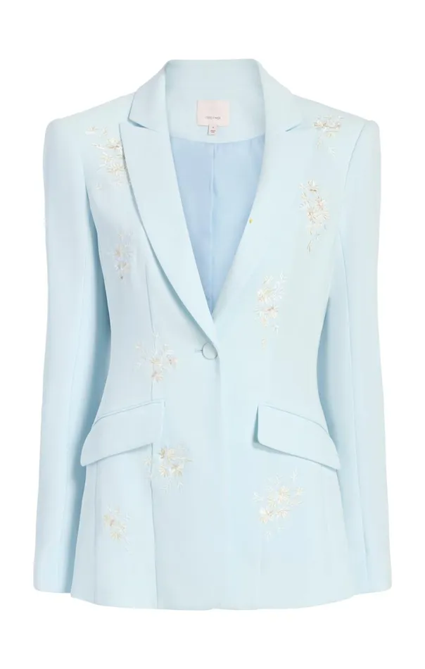 Women Wildflower Bouquet Embellished Cheyenne Blazer Glacialbluemulti Cinq Sept Blazers Women Wildflower Bouquet Embellished Cheyenne Blazer Glacialbluemulti Cinq Sept Blazers