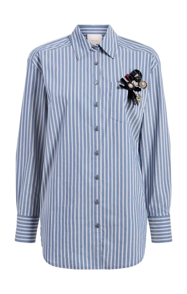Women Wren Shirt Sabrinastripeastrobluemulti Cinq Sept Long Sleeve Tops