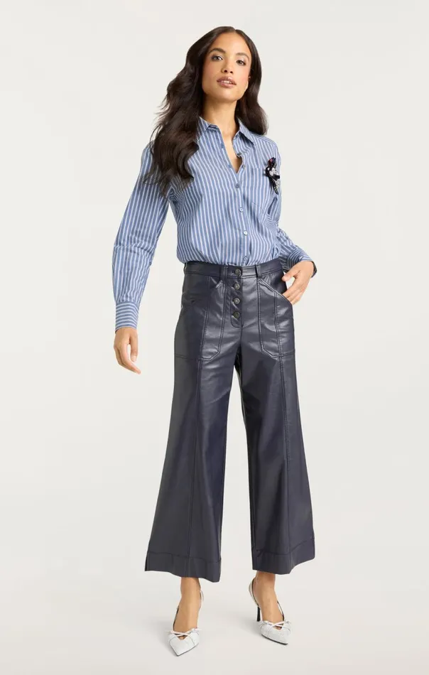 Women Wren Shirt Sabrinastripeastrobluemulti Cinq Sept Long Sleeve Tops