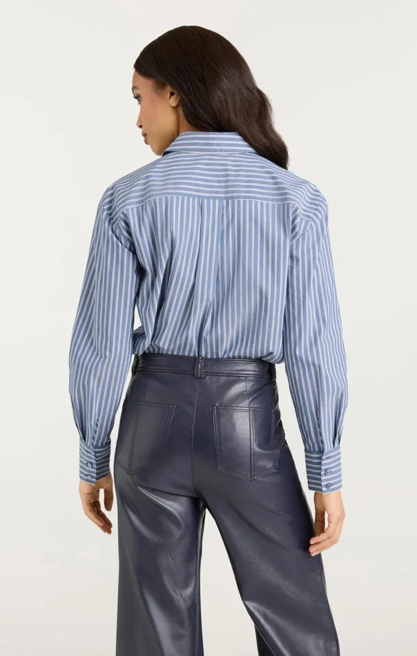 Women Wren Shirt Sabrinastripeastrobluemulti Cinq Sept Long Sleeve Tops