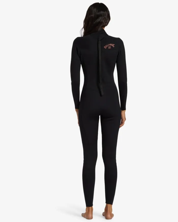 Womens 43mm Foil Back Zip Wetsuit Black Billabong Wetsuits