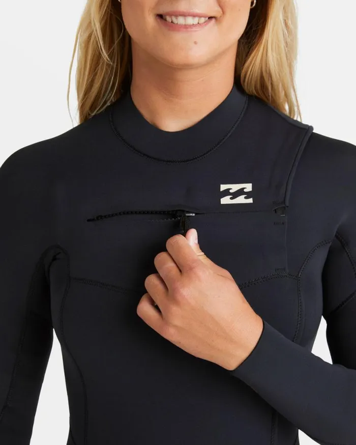 Womens 43mm Synergy Natural Chest Zip GBS Wetsuit Night Fall Billabong Wetsuits Womens 43mm Synergy Natural Chest Zip GBS Wetsuit Night Fall Billabong Wetsuits