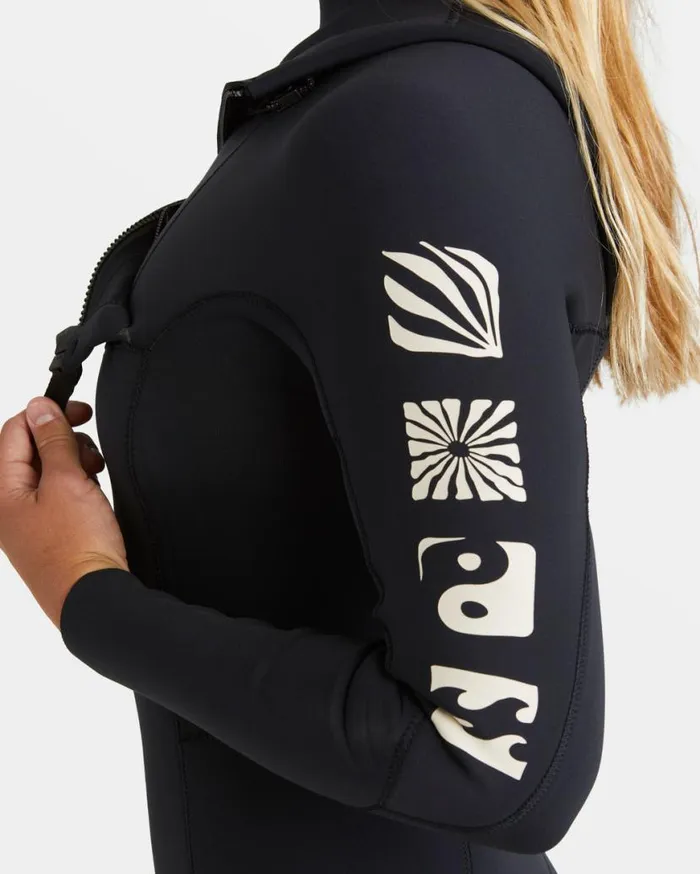 Womens 43mm Synergy Natural Chest Zip GBS Wetsuit Night Fall Billabong Wetsuits Womens 43mm Synergy Natural Chest Zip GBS Wetsuit Night Fall Billabong Wetsuits