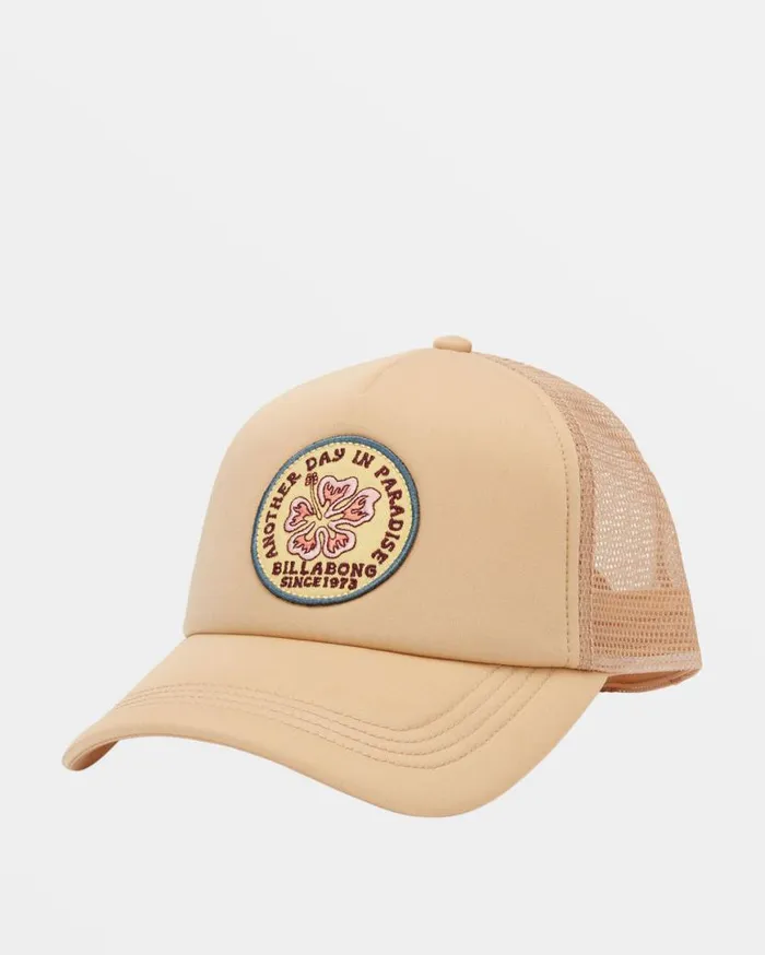 Womens Across Waves Trucker Hat Khaki Billabong Hats and Beanies Womens Across Waves Trucker Hat Khaki Billabong Hats and Beanies