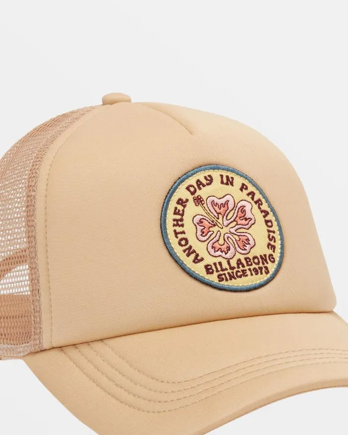 Womens Across Waves Trucker Hat Khaki Billabong Hats and Beanies Womens Across Waves Trucker Hat Khaki Billabong Hats and Beanies