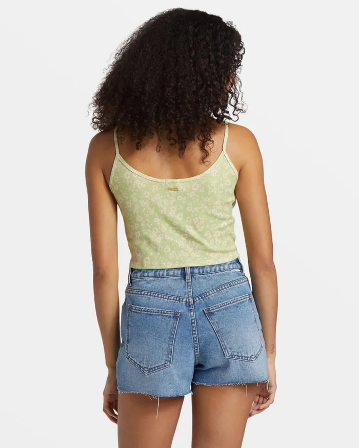 Womens Aloe Cropped Tank Top Willow Billabong Tops Womens Aloe Cropped Tank Top Willow Billabong Tops