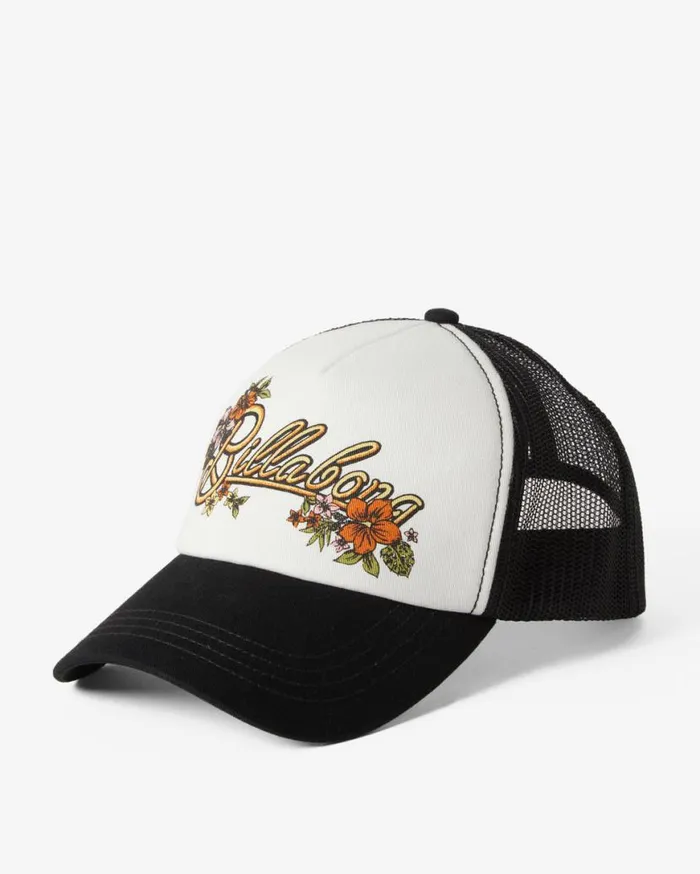Womens Aloha Forever Trucker Hat Black Multi 1 Billabong Hats and Beanies Womens Aloha Forever Trucker Hat Black Multi 1 Billabong Hats and Beanies