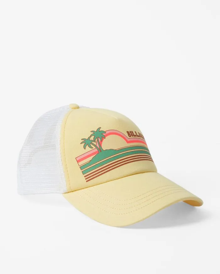 Womens Aloha Forever Trucker Hat Sol Rise Billabong Hats and Beanies
