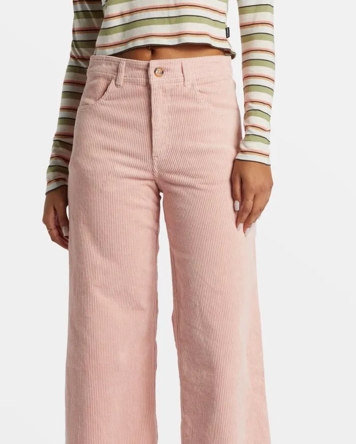 Womens Be Free Corduroy Pants Dusty Peach Billabong Jeans and Pants Womens Be Free Corduroy Pants Dusty Peach Billabong Jeans and Pants