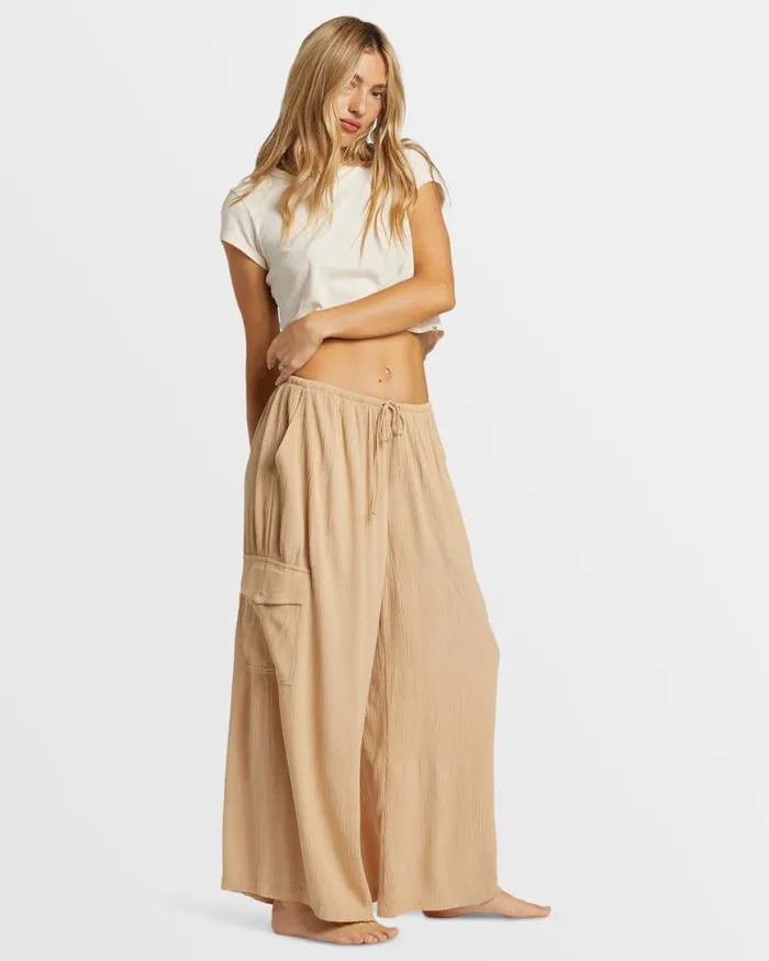 Womens Beach Babe Beach Cargo Pants Khaki Billabong Jeans and Pants Womens Beach Babe Beach Cargo Pants Khaki Billabong Jeans and Pants