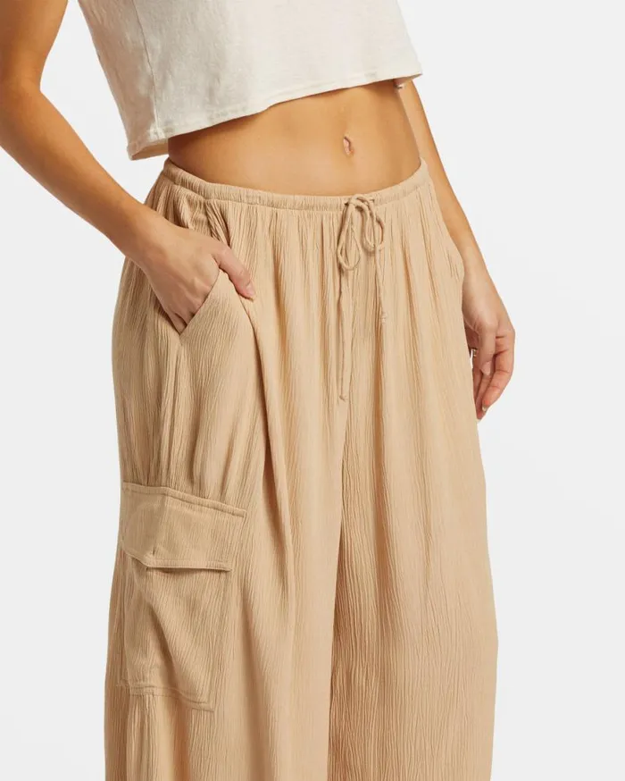 Womens Beach Babe Beach Cargo Pants Khaki Billabong Jeans and Pants Womens Beach Babe Beach Cargo Pants Khaki Billabong Jeans and Pants