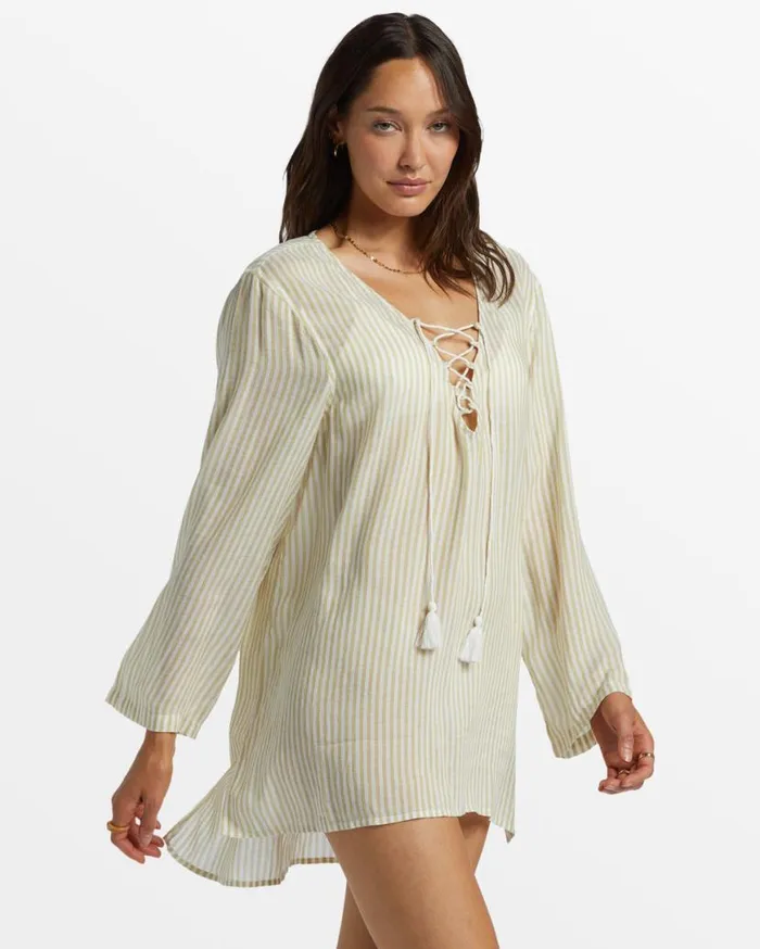 Womens Blue Skies Beach Mini Dress Moss Joy Billabong Dresses Womens Blue Skies Beach Mini Dress Moss Joy Billabong Dresses