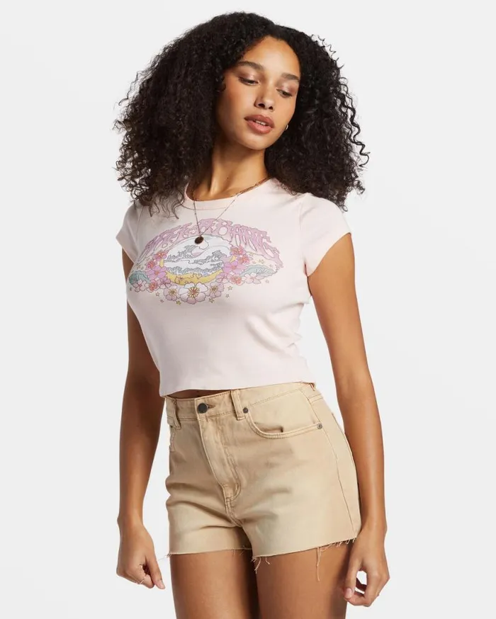 Womens Brighter Days Ahead TShirt Feelin Peachy Billabong Graphic Tees and Tanks Womens Brighter Days Ahead TShirt Feelin Peachy Billabong Graphic Tees and Tanks