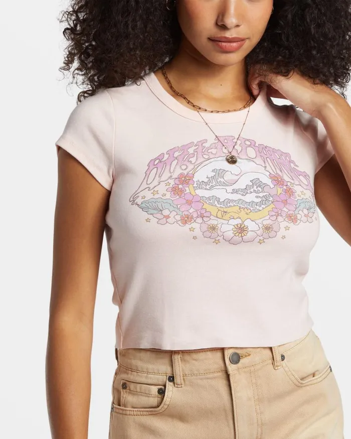 Womens Brighter Days Ahead TShirt Feelin Peachy Billabong Tops Womens Brighter Days Ahead TShirt Feelin Peachy Billabong Tops