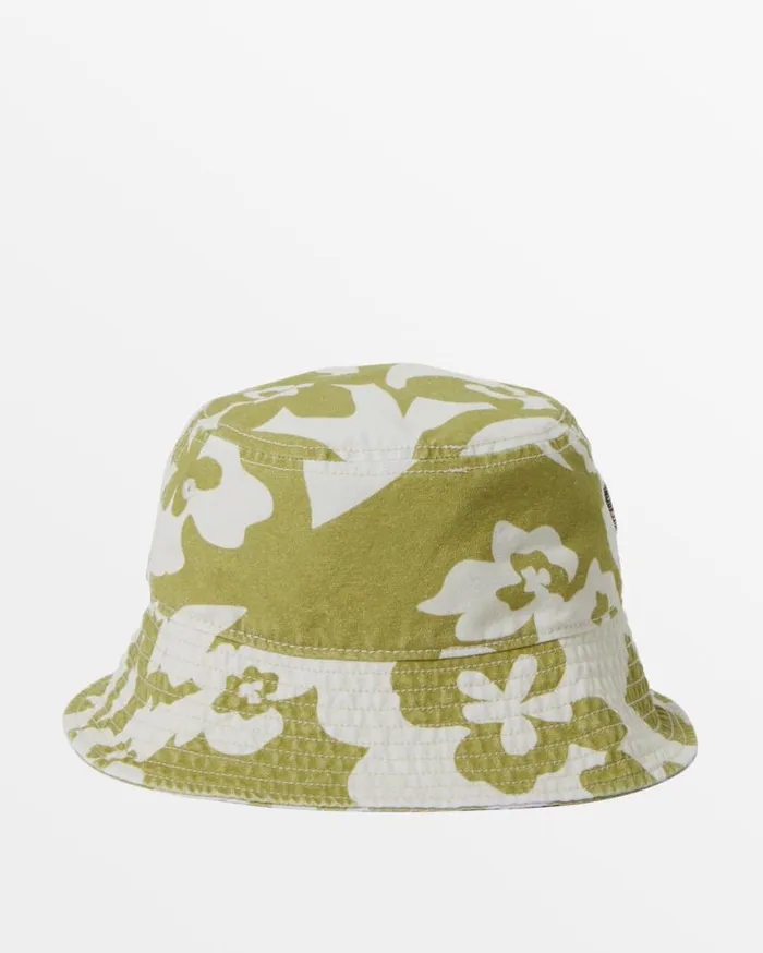 Womens Bucket Hat Moss Joy Billabong Hats and Beanies