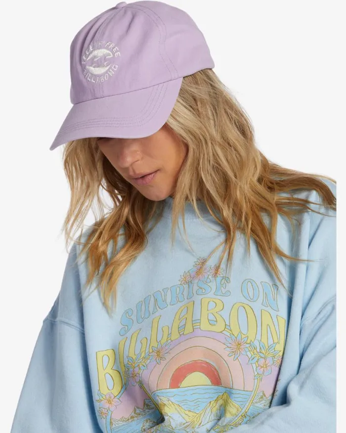 Womens Dad Hat Strapback Hat Peaceful Lilac Billabong Hats and Beanies